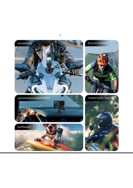 INSTA360 Gopro djı Uyumlu Yapışkanlı Montaj Aparatı Amagisn