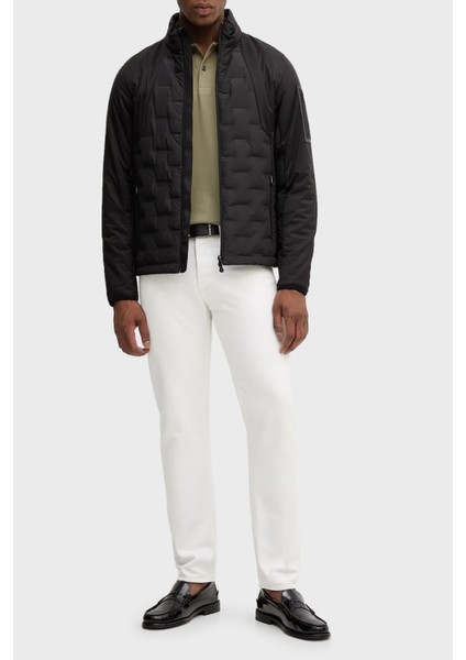 Kapitoneli Kuş Tüyü Dolgulu Regular Fit Dik Yaka Şişme Mont Erkek Mont 50541054 001