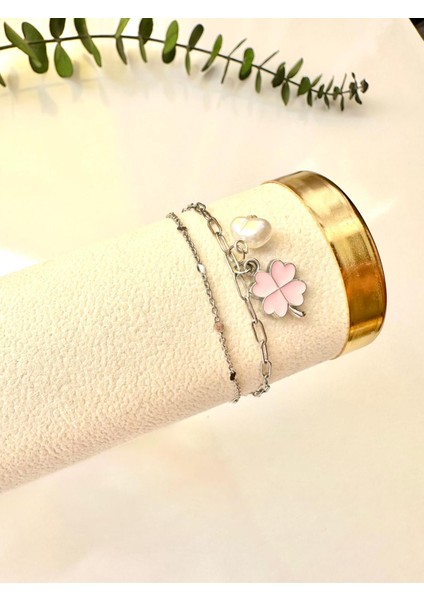 Yonca Charmlı ve Incili Ayarlanabilir Bileklik fiyatları