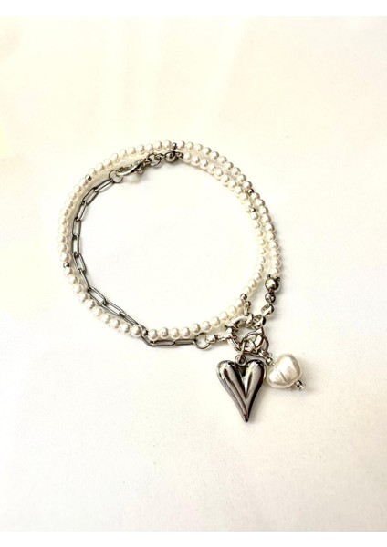 Kalpli Charm Inci ve Zincirli Bileklik fiyatları