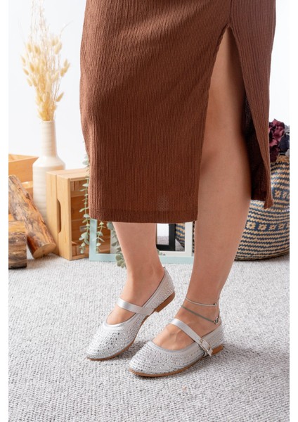 Kadın Baretli Taşlı Günlük Babet Ayakkabı fiyatları