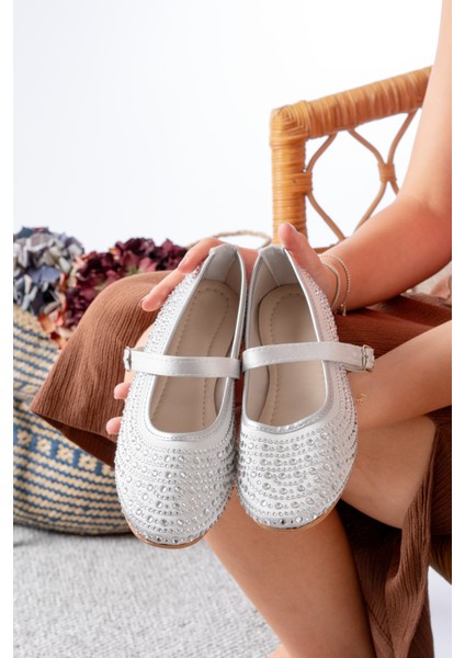 Kadın Baretli Taşlı Günlük Babet Ayakkabı modelleri