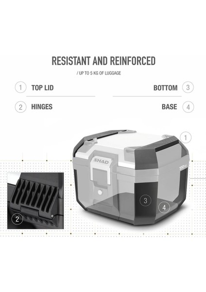 TR41 Terra Motosiklet Arka Çanta - Alüminyum - Top Case fiyatları