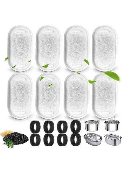 Mensch 8 Takım Otomatik Pet Su Sebili Filtre (Yurt Dışından)