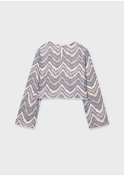 Gri Kız Çocuk Pullu Bluz 7031 fiyatları