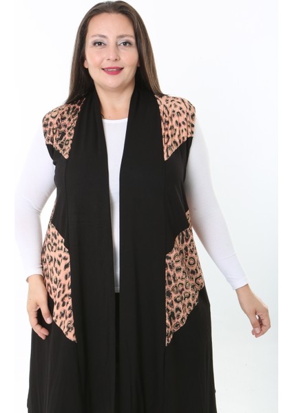 Kadın Likralı Desenli Büyük Beden Yelek fiyatları