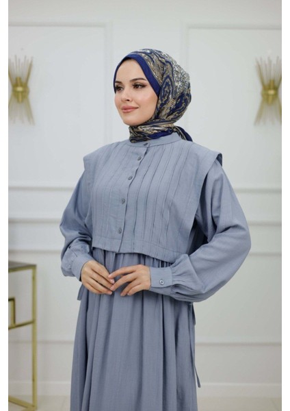Kadın Tesettür Yelekli Elbise modelleri