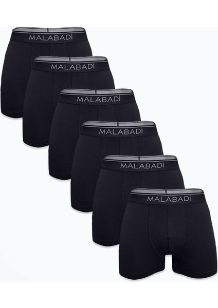Erkek Siyah 6 Lı Premium Collection Modal Boxer 6M252
