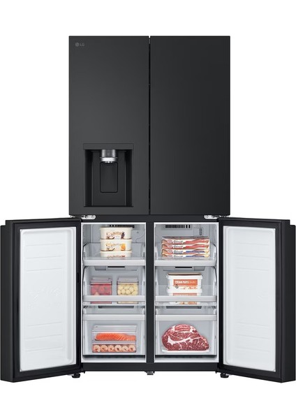 GC-L22FFQUJ Gardırop Tipi No Frost Buzdolabı | Yapay Zeka Destekli | 506 Litre | Mat Siyah Renk fiyatları