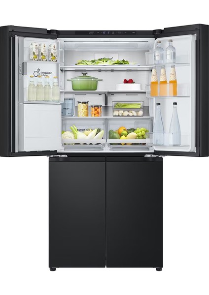 GC-L22FFQUJ Gardırop Tipi No Frost Buzdolabı | Yapay Zeka Destekli | 506 Litre | Mat Siyah Renk modelleri