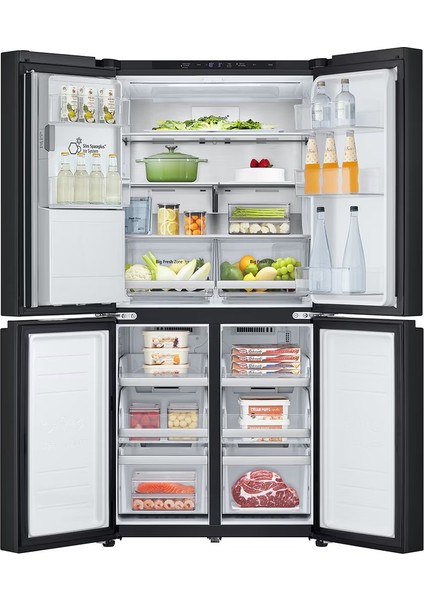 GC-L22FFQUJ Gardırop Tipi No Frost Buzdolabı | Yapay Zeka Destekli | 506 Litre | Mat Siyah Renk fırsatları