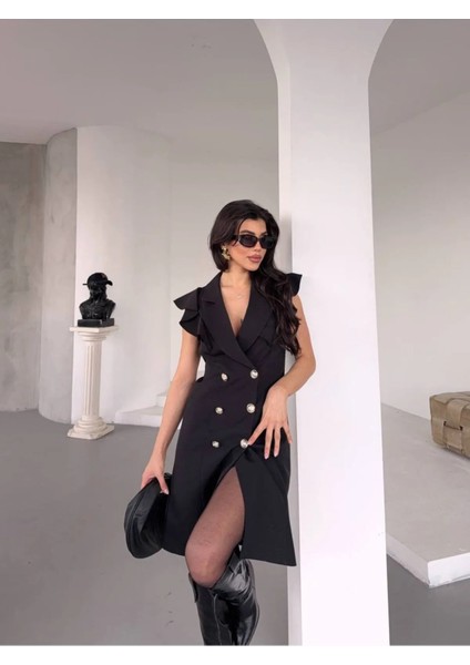 Fırfır Yaka Ceket Elbise indirimleri