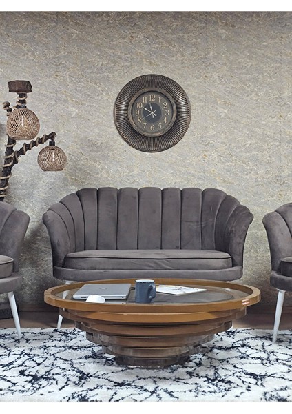 Istiridye Takım Beyaz Boyalı Sivriltme Ayak Çay Seti Koltuk Takımı Kahverengi Renk 110 x 48 Boyut/ebat fiyatları