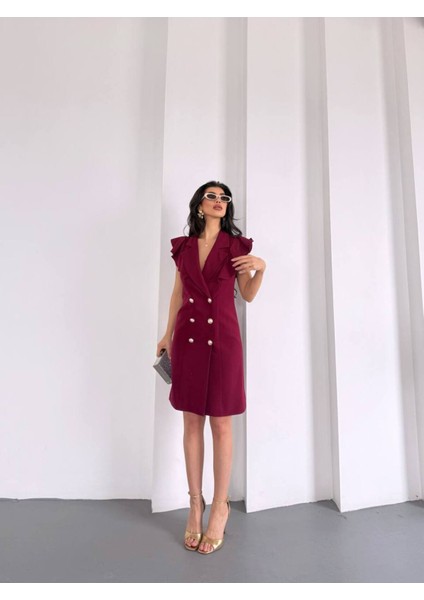 Fırfır Yaka Ceket Elbise indirimleri