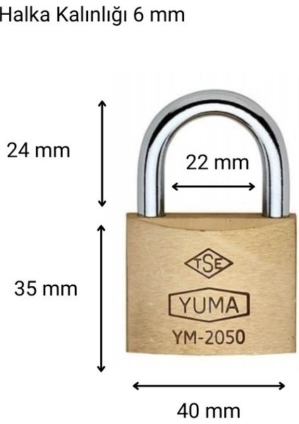 Pirinç Asma Kilit 40 Mm fiyatları