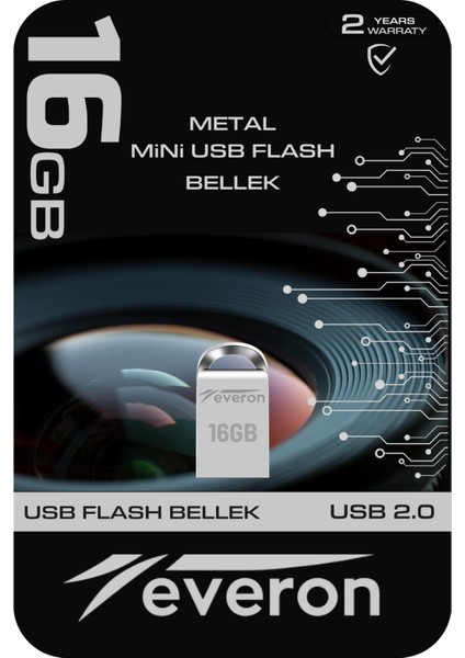 16GB Metal USB Mini Flash Bellek