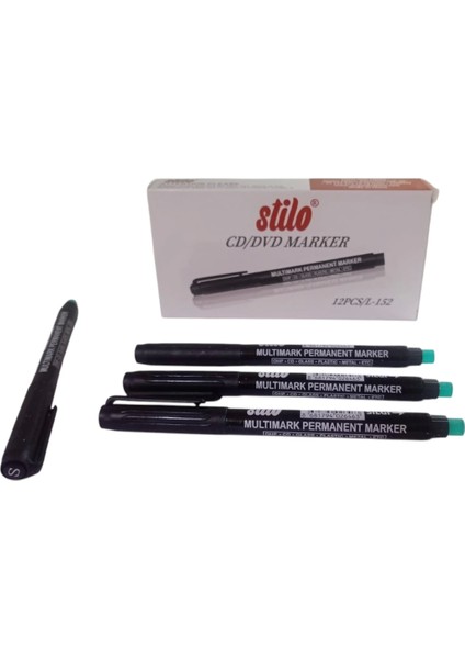 Silgili ( S ) Asetat Kalemi - Siyah ( Üç Adet )