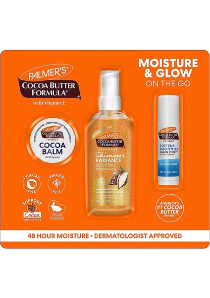 Palmers Cocoa Butter Moisture & Glow Cilt Bakım Seti