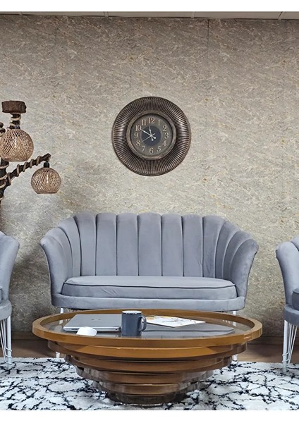 Istiridye Takım Beyaz Boyalı Telli Ayak Çay Seti Koltuk Takımı Gri Renk 110 x 48 Boyut/ebat fiyatları