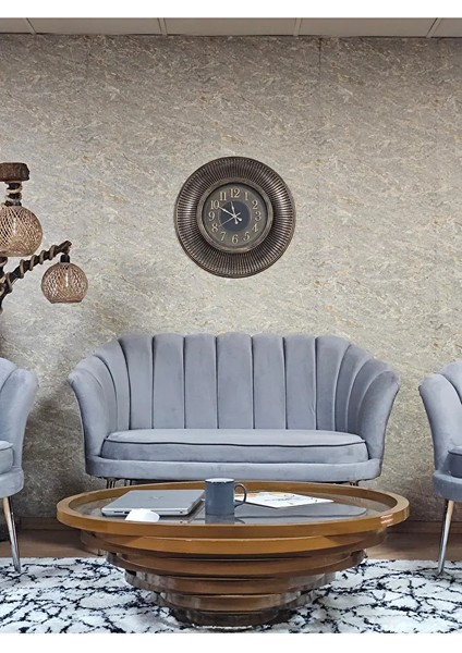 Istiridye Takım Krom Kaplama Sivriltme Ayak Çay Seti Koltuk Takımı Gri Renk 110 x 48 Boyut/ebat fiyatları