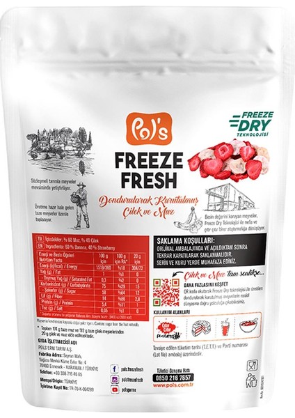 Dondurularak Kurutulmuş Muz - Çilek Mix 20 G fiyatları