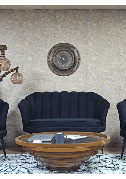 Istiridye Takım Siyah Boyalı Sivriltme Ayak Çay Seti Koltuk Takımı Siyah Renk 110 x 48 Boyut/ebat fiyatları