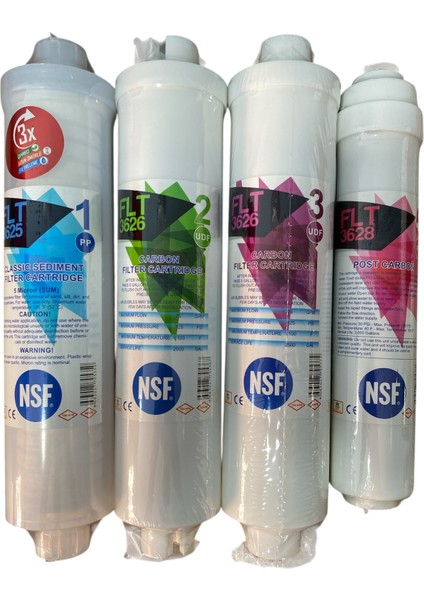 Su Arıtma Filtresi Kapalı Kasa Nsf Onaylı Premium 4 Aşamalı Filtre Seti