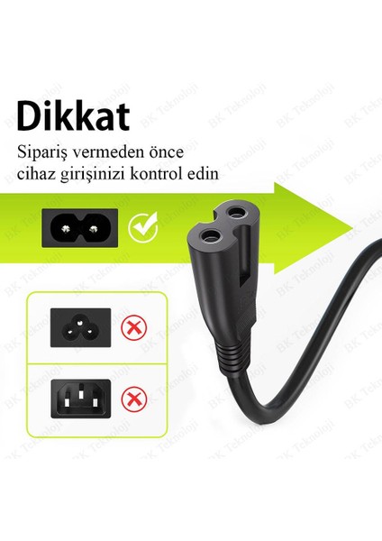 C7 Teyp-Işıldak-Playstation 2/3/4 Power Güç Kablosu modelleri