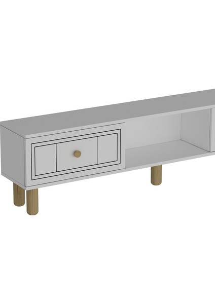 Dariodd Bohem Tv Sehpası Beyaz-Beyaz modelleri