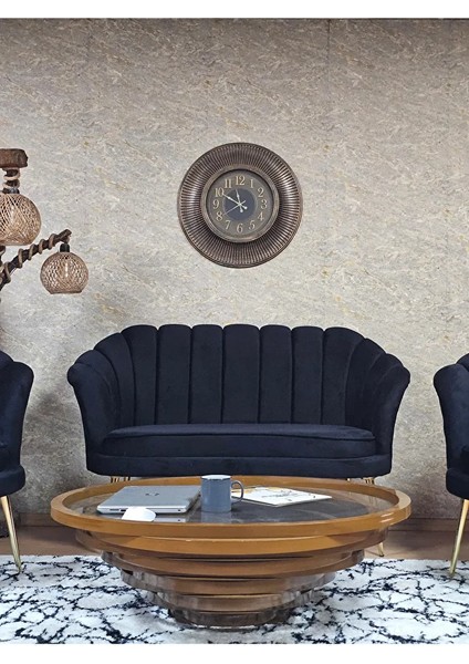 Istiridye Takım Gold Kaplama Sivriltme Ayak Çay Seti Koltuk Takımı Siyah Renk 110 x 48 Boyut/ebat fiyatları