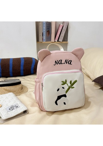 Karikatür Sevimli Küçük Panda Okul Çantası Anaokulu Omuz Çantası (Yurt Dışından)