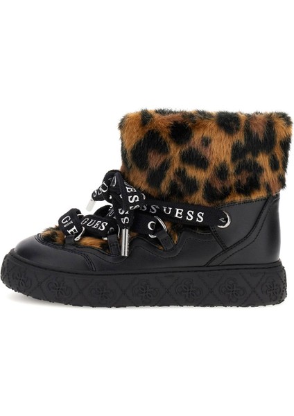Kadın Unessa Leopar Desenli Kürk Detaylı Bot - Mix fiyatları