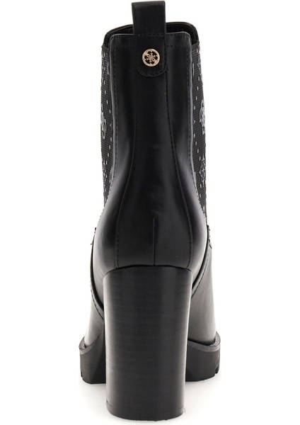 Kadın Nealle Kalın Topuklu Platform Chelsea Bot - Siyah modelleri