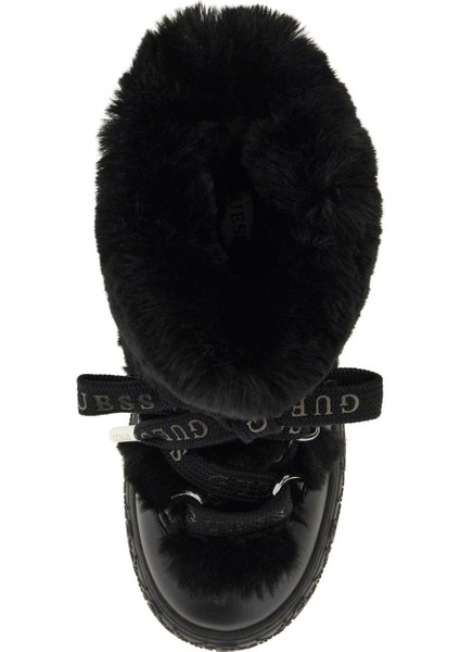 Kadın Unessa Kürk Detaylı Platform Bot - Siyah modelleri