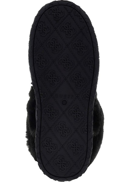 Kadın Unessa Kürk Detaylı Platform Bot - Siyah indirimleri