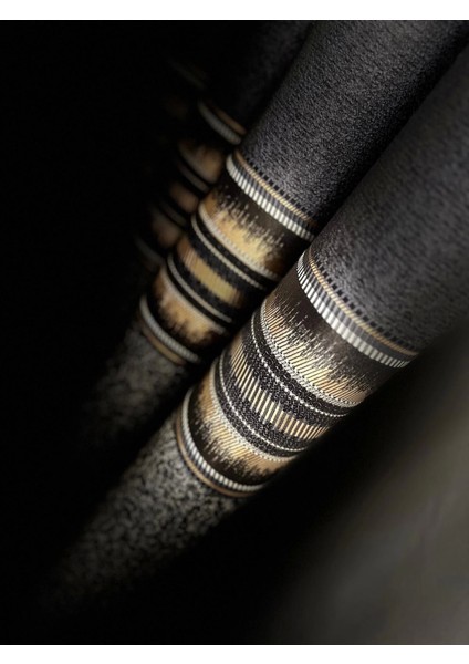 Nivemeshome Ateş FT614336 V_2540 Antrasit 1/3 Sık Pileli Fon Perde Apm