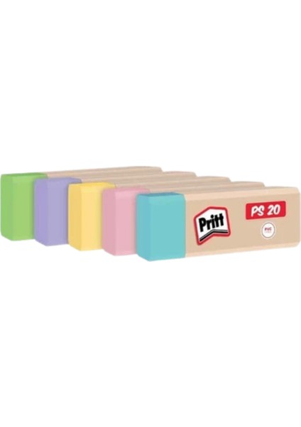 Silgi Pastel Ps-20 5'li Set Yeşil, Mor, Sarı, Pembe, Mavi fiyatları