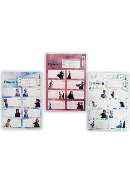 Okul Etiketi Ders Programlı Frozen Iı 3 Lü 220130-92 fiyatları
