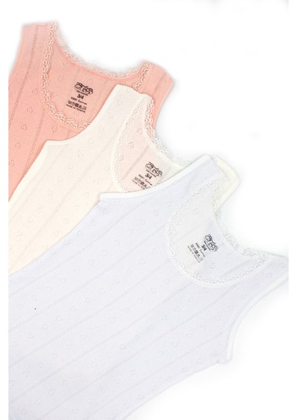 Kız Çocuk Atlet Ribana Kalın Askılı Jakarlı Desen (%100 Pamuk) fiyatları