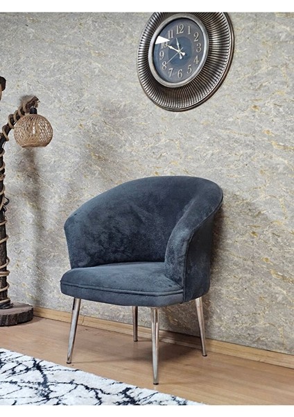 Tekli Teddy Krom Kaplama Sivriltme Ayak Çay Seti Koltuk Tekli Berjer , Balkon, Salon, Ofis Füme Renk 40,5 Boyut/ebat fırsatları