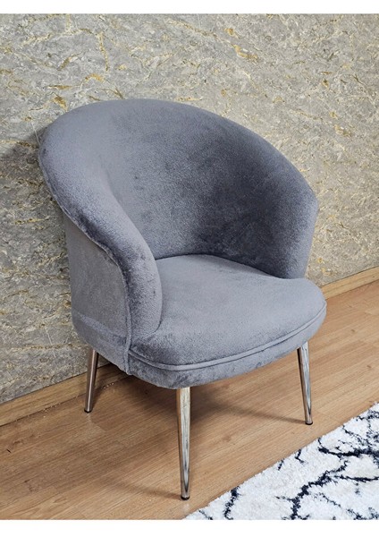 Tekli Teddy Krom Kaplama Sivriltme Ayak Çay Seti Koltuk Tekli Berjer , Balkon, Salon, Ofis Gri Renk 40,5 Boyut/ebat fırsatları