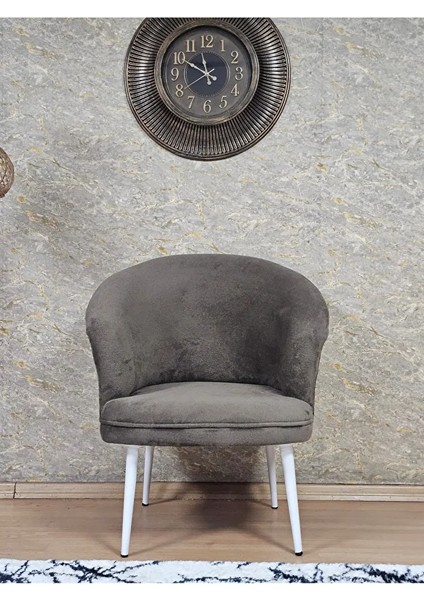 Tekli Teddy Beyaz Boyalı Sivriltme Ayak Çay Seti Koltuk Tekli Berjer , Balkon, Salon, Ofis Kahverengi Renk 40,5 Boyut/ebat fiyatları