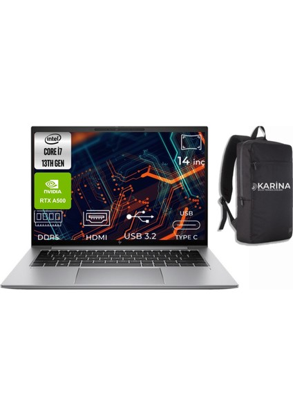 Zbook Firefly 14 G10 I7-1355U 865W1EA-09 48GB 1tb 4gb Rtx A500 W11PRO Tasinabilir Is Istasyonu