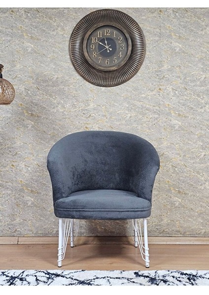 Tekli Teddy Beyaz Boyalı Telli Ayak Çay Seti Koltuk Tekli Berjer , Balkon, Salon, Ofis Füme Renk 40,5 Boyut/ebat fiyatları