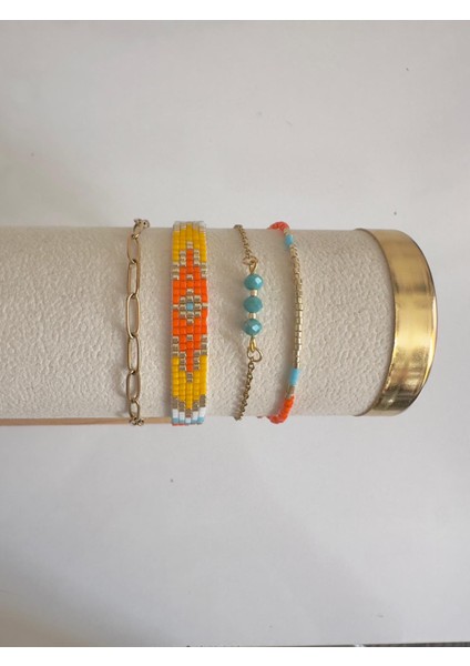 Desert Sparkle 4'lü Miyuki Bileklik Set fiyatları