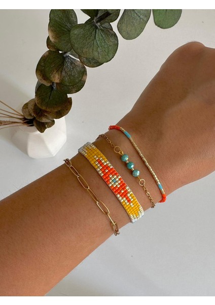 Desert Sparkle 4'lü Miyuki Bileklik Set fırsatları