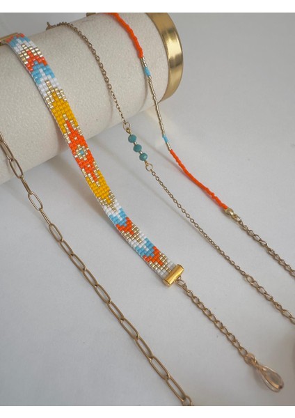 Desert Sparkle 4'lü Miyuki Bileklik Set indirimleri