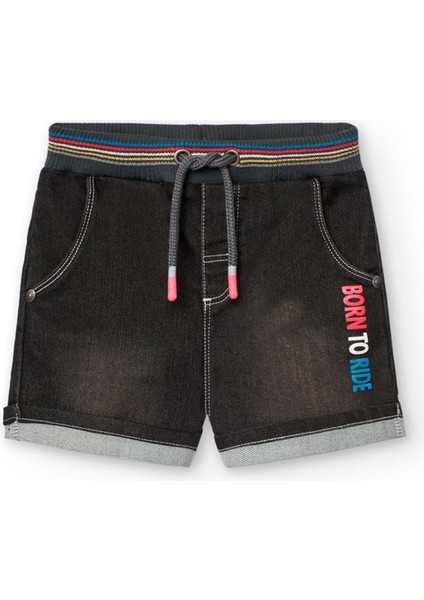 Born To Ride Baskılı Erkek Çocuk Denim Şort fiyatları
