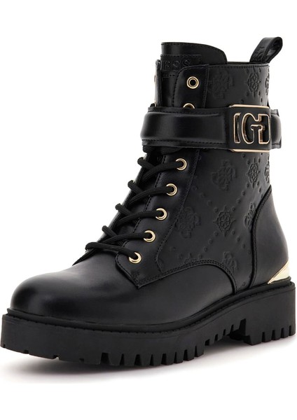 Kadın Oranda2 Kabartma Desenli Toka Detaylı Bot - Siyah fiyatları