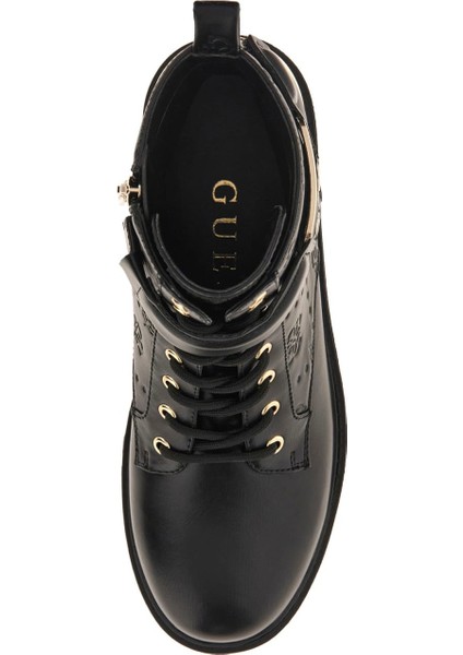 Kadın Oranda2 Kabartma Desenli Toka Detaylı Bot - Siyah fırsatları